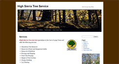 Desktop Screenshot of highsierratreeservice.com